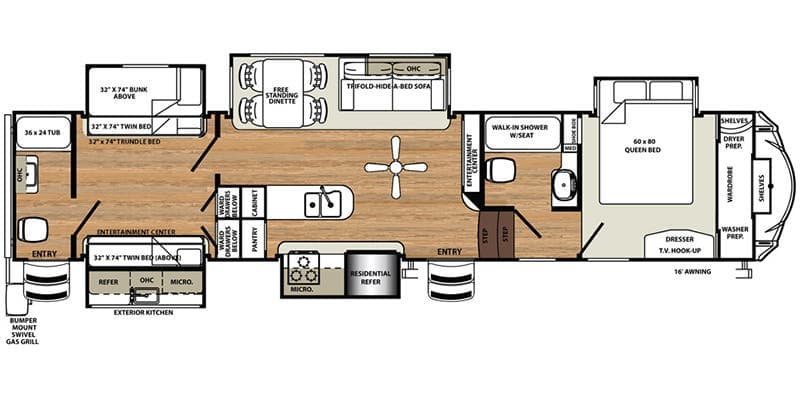 2017_ForestRiver_Sandpiper_381RBOK Floorplan